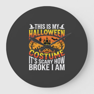 Relógio Grande Design de Casa Assombrada de Fantasia de Halloween