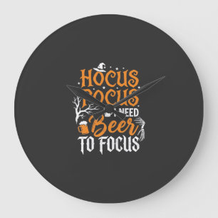 Relógio Grande Design de cerveja Hocus Pocus de Halloween_1