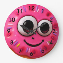 Design de Crianças com Rosto de Donut Fofo