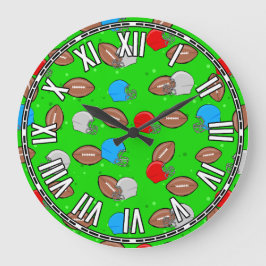 Relógio Grande Design de futebol