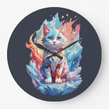 Design de Gato Fantástico de Cristal Bonito