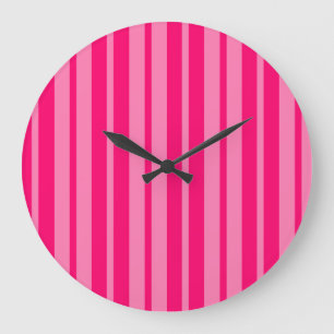 Relógio Grande Design de padrão de faixa de Na moda rosa-claro e