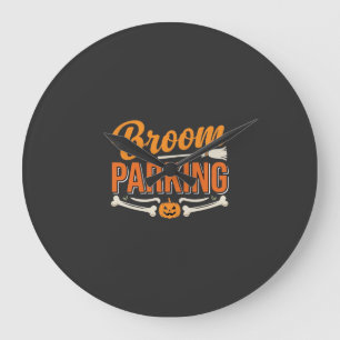 Relógio Grande Design de Vetor de Halloween de Estacionamento de