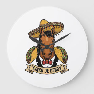 Relógio Grande Design de Vetor de Lua Cheia de Lobos Uivando Vint