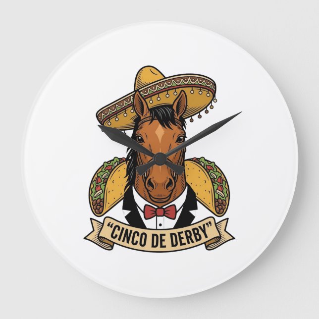 Relógio Grande Design de Vetor de Lua Cheia de Lobos Uivando Vint (Frente)