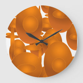 Relógio Grande Design Geométrico Retro Moderno