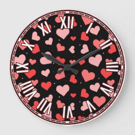 Relógio Grande Design inspirado no dia de os namorados