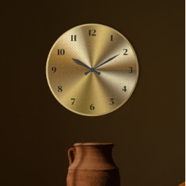 Relógio Grande Design metálico Dourado moderno, Na moda Eterno