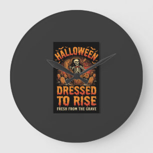 Relógio Grande Despertar de Fantasia no Cemitério de Halloween
