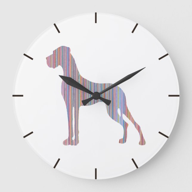 Relógio Grande Deutsche Dogge Liniert (Frente)