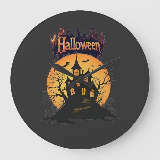 Relógio Grande Devastação do Halloween / Temporada Assustadora (Frente)