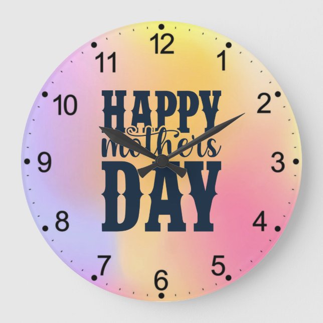 Relógio Grande Dia de as mães Feliz-11344 (Frente)