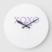 Dia de os namorados Xoxo adicione nome pastel roxo