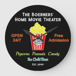 Relógio Grande Dia de os pais Home Movie Theater Aberto 24 horas