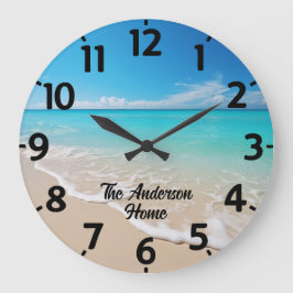 Relógio Grande Dia Na Praia