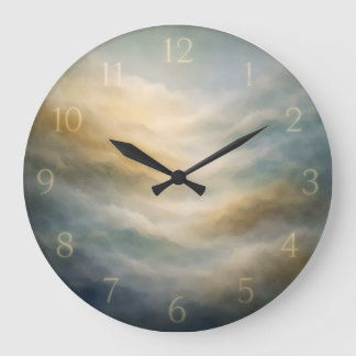 Relógio Grande Dial de Nevoeiro Atmosférico — Abstrato