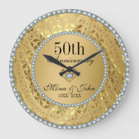 Diamantes e Dourado 50º Aniversário de Casamento