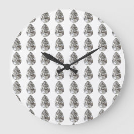 Relógio Grande Diamond Pear Pattern