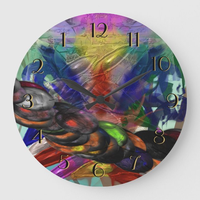 Relógio Grande Dias Selvagens para Trás (Frente)