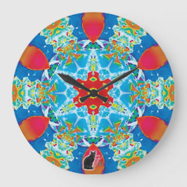 Relógio Grande Diatome Kaleidoscópio
