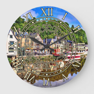 Relógio Grande Dinan, Cotes-d'Armor, Bretagne. França. Large Clo