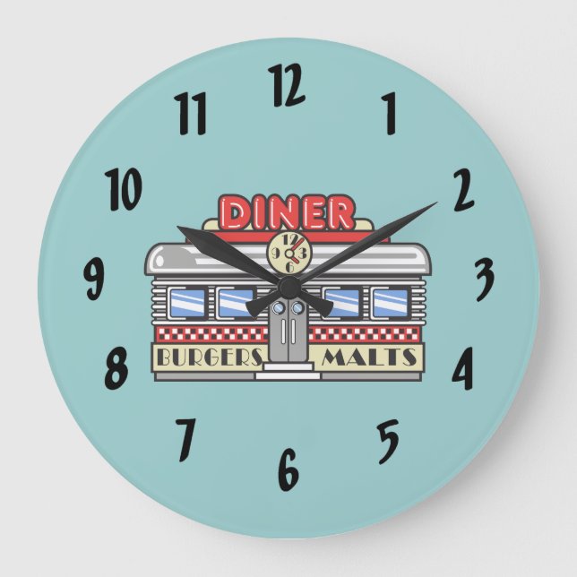 Relógio Grande DIner Retroativo (Frente)
