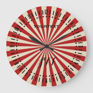 Relógio Grande Discagem de Roda Clássica de Rodagem de Vintagem R