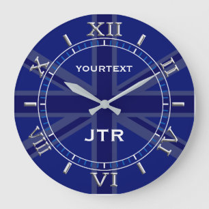 Relógio Grande Discagem de Sinalizador Britânico do Marinho Blu 