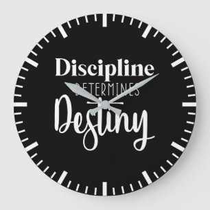 Relógio Grande Disciplina - Hustle, Gym, Sucesso Motivacional