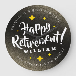 Relógio Grande Diversão Dourada das estrelas de relâmpago Retiran