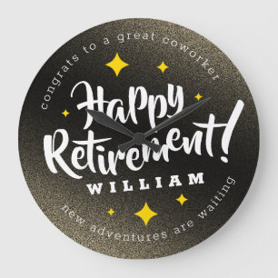 Relógio Grande Diversão Dourada das estrelas de relâmpago Retiran