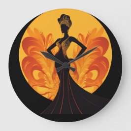 RELÓGIO GRANDE DIVINE FEMININA Nº 4 CLOCK