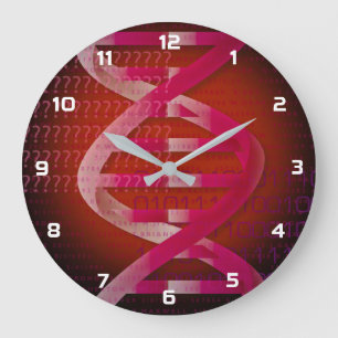 Relógio Grande DNA ID Red Medical Science