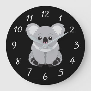 Relógio Grande do Urso Koala Animado