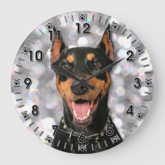 Relógio Grande Doberman - Megyan