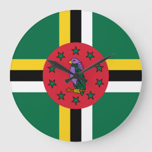 Relógio Grande Dominica Flag
