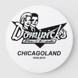 Relógio Grande Dominick's Finer Comida, Chicago e Suburbs, IL