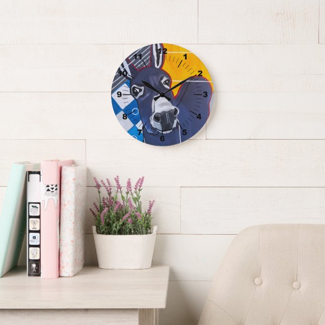 Relógio Grande Donkey Punch Painting by Alfred Fox (Sala de leitura)