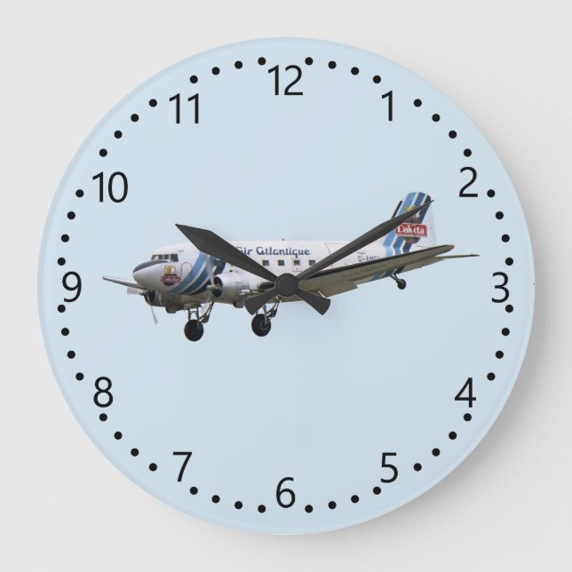 Relógio Grande Douglas Dakota DC3 G-AMSV (Frente)