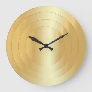 Relógio Grande Dourada aparência elegante, Modelo de tendências e