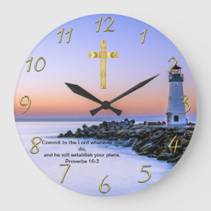 Relógio Grande Dourada Faith Cristã cruza com Onde vou hoje.
