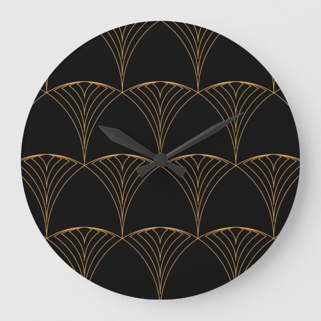 Relógio Grande Dourado, elegante e simples padrão tradicional lux (Frente)