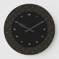 Dourado no padrão de arte-deco preto