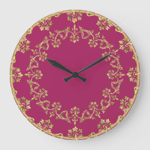 Relógio Grande Dourado Retroativo