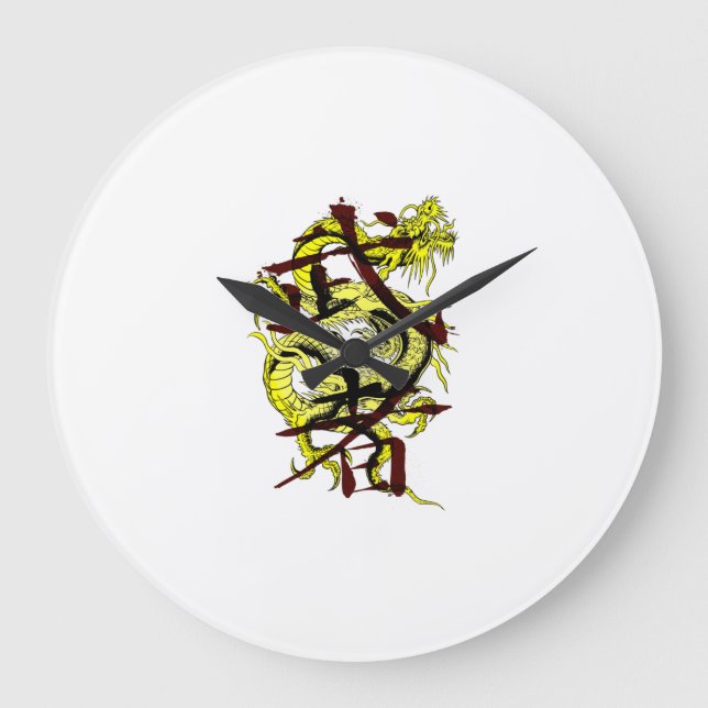 Relógio Grande Dragon Warrior (Frente)