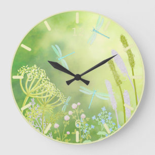 Relógio Grande dragonfly Meadow