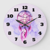 Dreamcatcher cor-de-rosa no Splatter roxo da