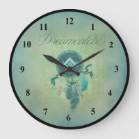 Dreamcatcher em um fundo do ouro verde