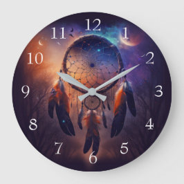 Relógio Grande Dreamcatcher na floresta