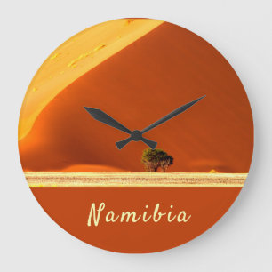 Relógio Grande Dunas vermelhas da Namíbia da foto de Sossusvlei 